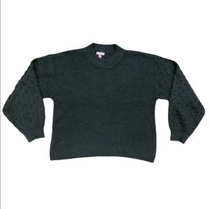 Vince Camuto Women's Bobble Stitch Sleeve Pullover Sweater